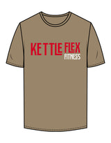 The Mens Tee - Sand - KettleFlex - Center Chest & Back Stacked - Printed - Full Color