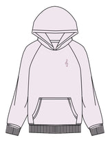 The Womens Hoodie - Orchid - SOUL YOGA - Left Chest - Embroidered - Tone on Tone