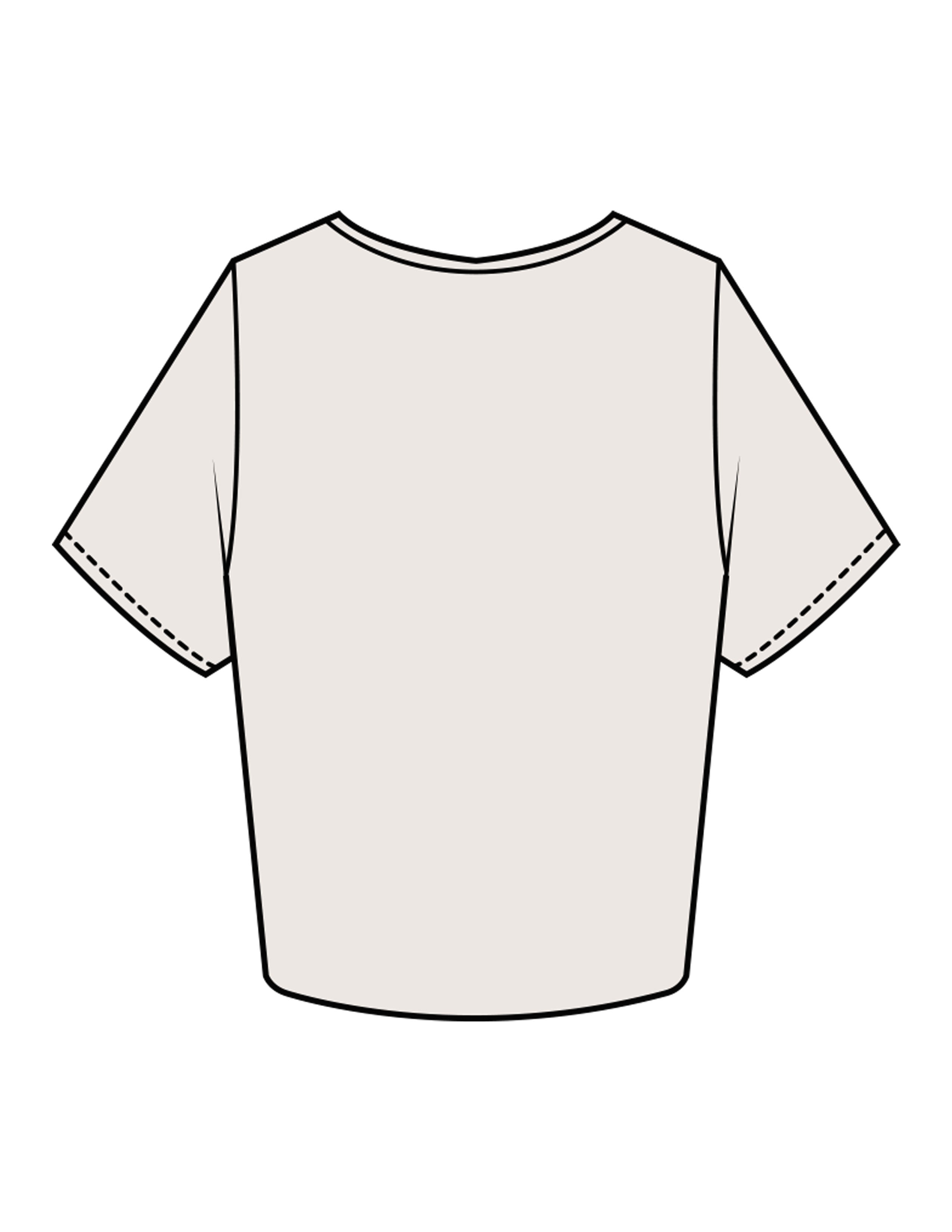 The Crop Tee - Bone - Sense Pilates - Center Chest Stacked - Printed - Dark Brown
