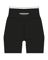 The Piped Crossover Short - Black - Mad House - Back Waist  - Printed - White