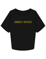 The Crop Tee - Black - Crossfit Trifecta - Center Chest & Full Back - Printed - Full Color