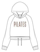 The Cropped Drawstring Hoodie - White - EVERCORE - Center Chest - Printed - Full Color