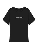 The Baby Tee - Black - THE PILATES DISTRICT - Center Chest - Printed - White
