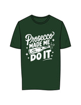 The Womens Tee - Forest - BAMB - Center Chest Stacked "PROSECCO" - Printed - White