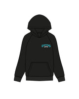 The Mens Hoodie - Black - Swamis Core - Left Chest Stacked - Printed - Full Color
