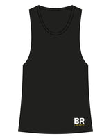The Womens Full Length Tank - Black - Body Restoration - Bottom Left & Back Center Spine - Printed - Full Color