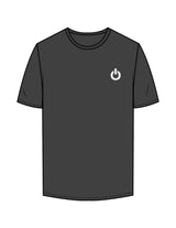 The Mens Tee - Charcoal - Powerhouse Fitness - Left Chest & Back Stacked - Printed - White
