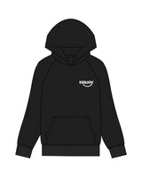 The Mens Hoodie - Black - Kegjoy - Left Chest & Back Center Stacked - Full Color