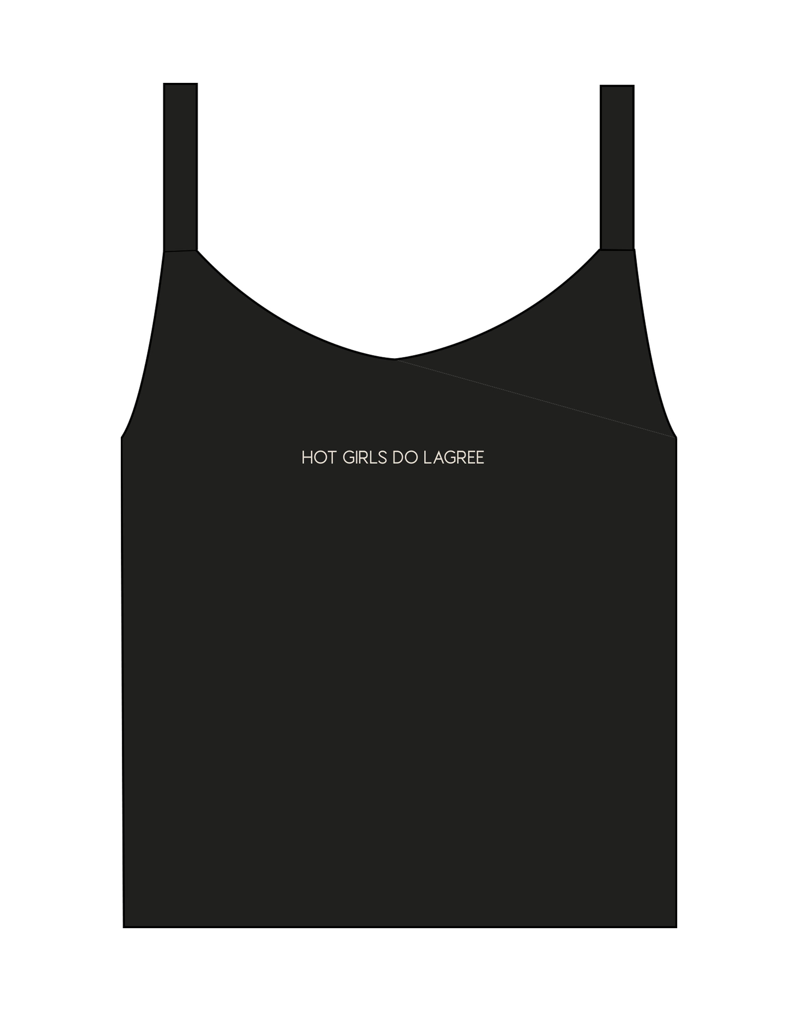 The Micro Rib Strappy Crop Tank - Black - Core Reform - Center Chest & Center Back - Embroidered - Khaki