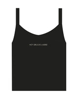 The Micro Rib Strappy Crop Tank - Black - Core Reform - Center Chest & Center Back - Embroidered - Khaki
