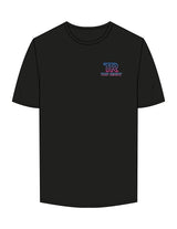 The Mens Tee - Black - Top Right Collectibles - Left Chest Stacked & Back Spine - Printed - Full Color