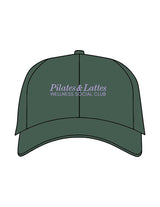 The Dad Hat - Forest - Pilates & Lattes - Center Crown Stacked - Embroidered - Lavender