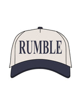The Canvas Cap - Natural / Midnight - Rumble - Center Crown - Printed - Midnight