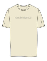 The Womens Tee - Butter - Facial Collective - Center Chest - Printed - Gray