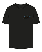 The Mens Tee - Black - Powerhouse Fitness - Left Chest Stacked - Printed - Full Color