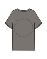 The Mens Heavyweight Tee - Washed Gray - Instaphysiques - Center Chest & Back Circular - Tone on Tone