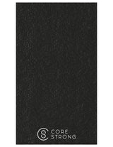 The Gym Towel - Black - Core Strong - Bottom Body Stacked - EMB - White - The Gym Towel Bag - Black - Center Body Stacked - Printed - White