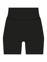 The Basic Short - Black - Movement Pilates Buffalo - Back Waistline - Printed - White