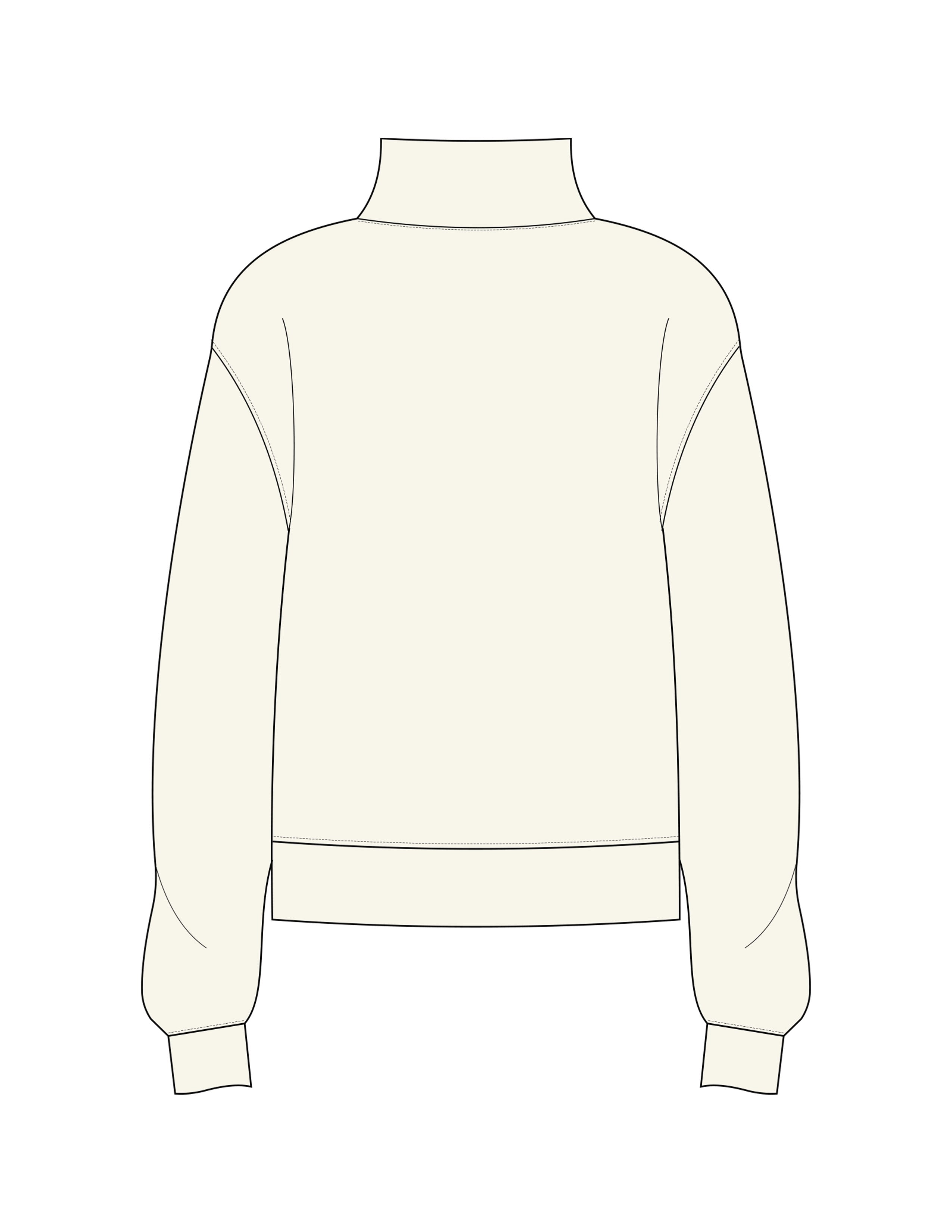 The Womens 1/4 Zip - Off White - The Wild OM - Left Chest "CABBA" - Embroidered - Maroon