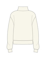 The Womens 1/4 Zip - Off White - The Wild OM - Left Chest "CABBA" - Embroidered - Maroon