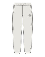 The Mens Sweatpants - Washed Bone - Core Reform - Left Leg Icon - Printed - Black