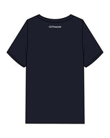 The Mens Heavyweight Tee - Navy - C2 Financial - Left Chest & Back Neckline - Printed - Black