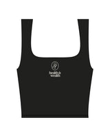 The Square Neck Tank - Black - Onyx & Ivory - Center Chest Stacked - Printed - Off White
