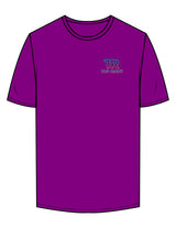 The Mens Tee - Purple - Top Right Collectibles - Left Chest & Back Spine - Printed - Full Color