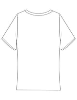 The Baby Tee - White - Bare Pilates - Center Chest - Printed - Brown