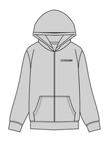 The Recycled Unisex Zip Hoodie - Location 2026 - Heather - Left Chest & Back