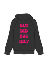 The Womens Hoodie - Black - Megabarre - Center Chest & Back Center Stacked - Full Color