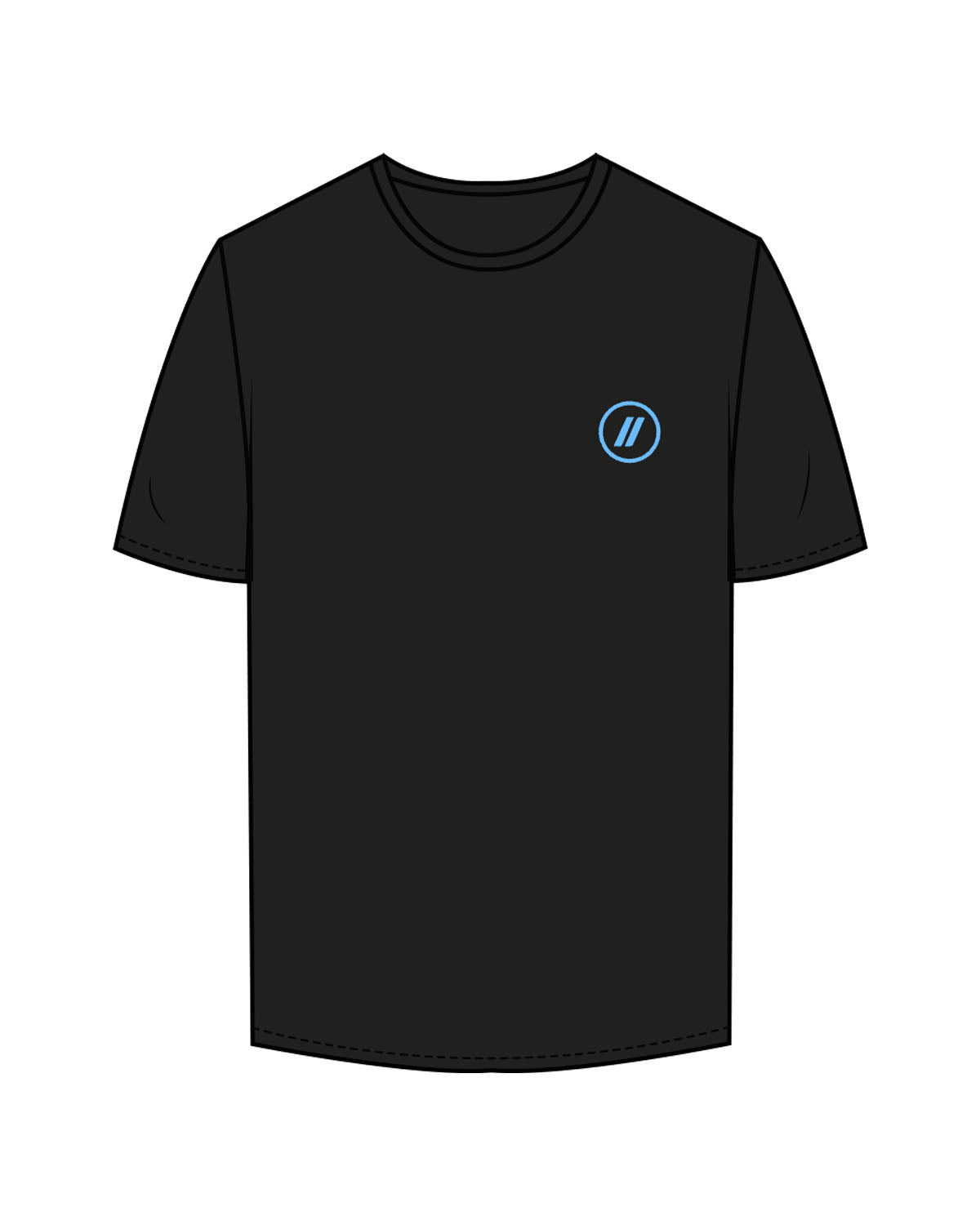 The Mens Tee - Black - Blenders - Left Chest & Back "ENCINITAS" - Printed - Full Color