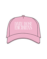 The Trucker Hat - Pink - Daily Dose Encinitas - Center Crown Stacked - White