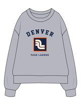 The Mens Heavyweight Crewneck - Heather - Fase Lagree - Center Chest Stacked & Back Neckline - Printed - Full Color