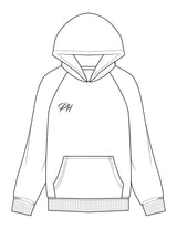 The Mens Hoodie - White - Powerhaus Lagree - Right Chest & Back Stacked - Printed - Green