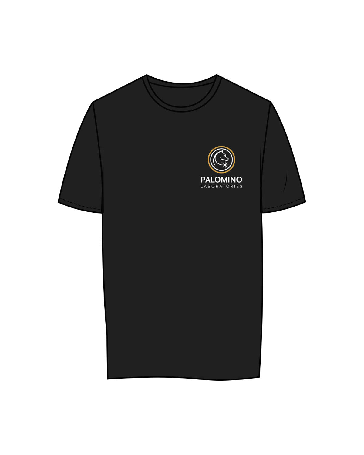 The Womens Tee - Black - Palomino Labs - Left Chest - Printed  - Full Color