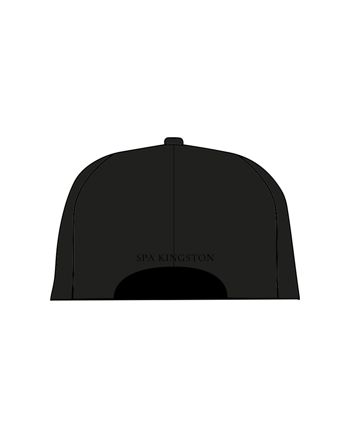 The Dad Hat - Black - Spa Kingston - Center Crown & Back Panel - Embroidered - Tone on Tone