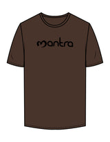 The Mens Tee - Chestnut - Mantra - Center Chest & Back Neckline - Printed - Black
