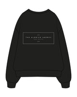 The Mens Crewneck - Black - Aldrich Agency - Left Chest & Center Back Logo - Printed - White