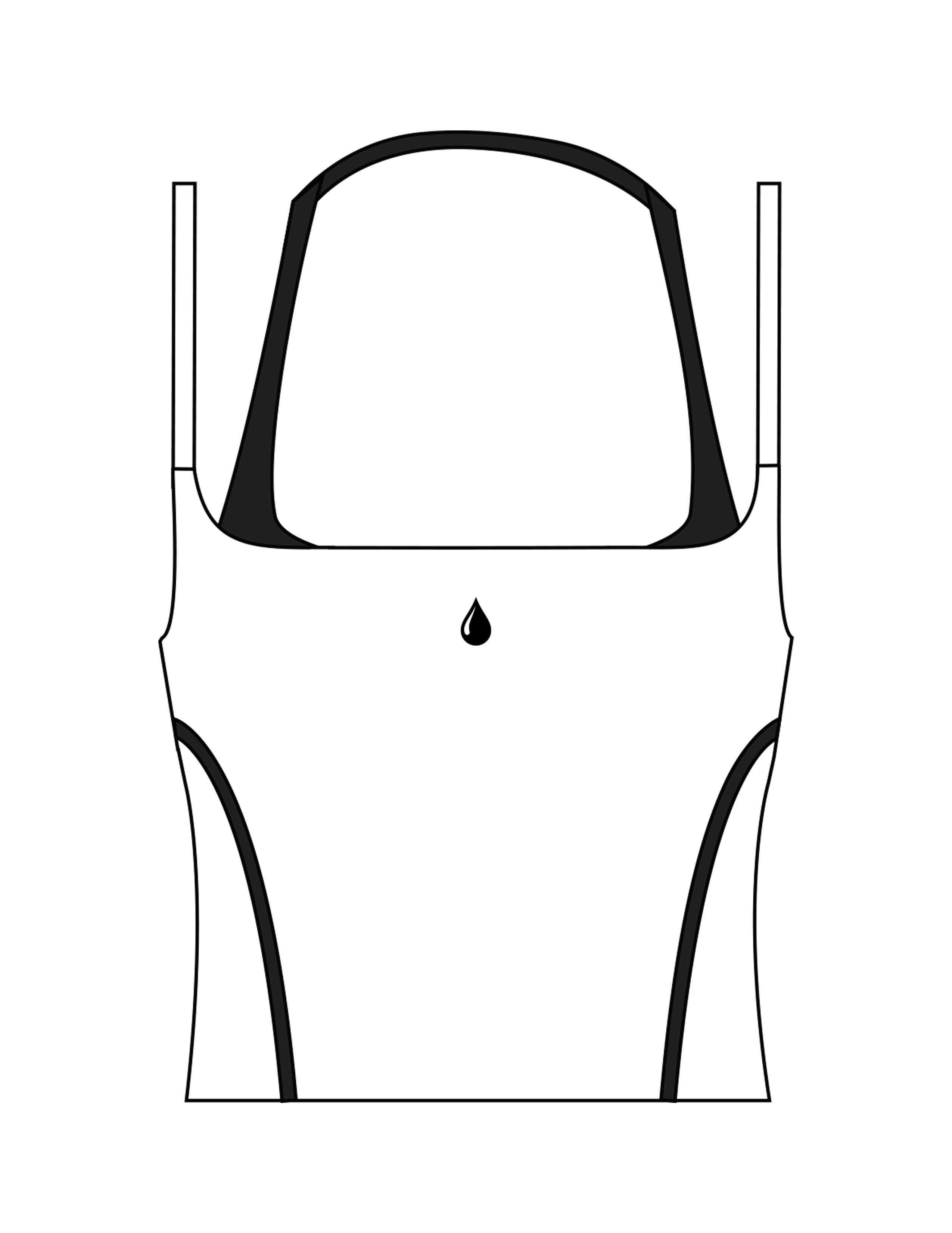 The Piped Tank - White - Saltvault Instructor - Center Chest & Center Back - Printed - Black