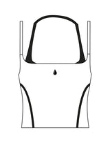 The Piped Tank - White - Saltvault Instructor - Center Chest & Center Back - Printed - Black