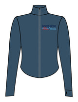 The 3/4 Crop Zip Jacket - Blue - Reiner Pump Systems -  Left Chest - Printed - Full Color