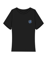 The Baby Tee - Black - Recovery Lab - Left Chest & Back Stacked - Full Color