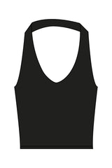 The Halter Bra - Black - Forma Haus - Center Back - Printed - Gray