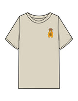The Mens Heavyweight Tee - Washed Eucalyptus - Try Smile Collective - Left Chest & Back Bear - Printed - Full Color