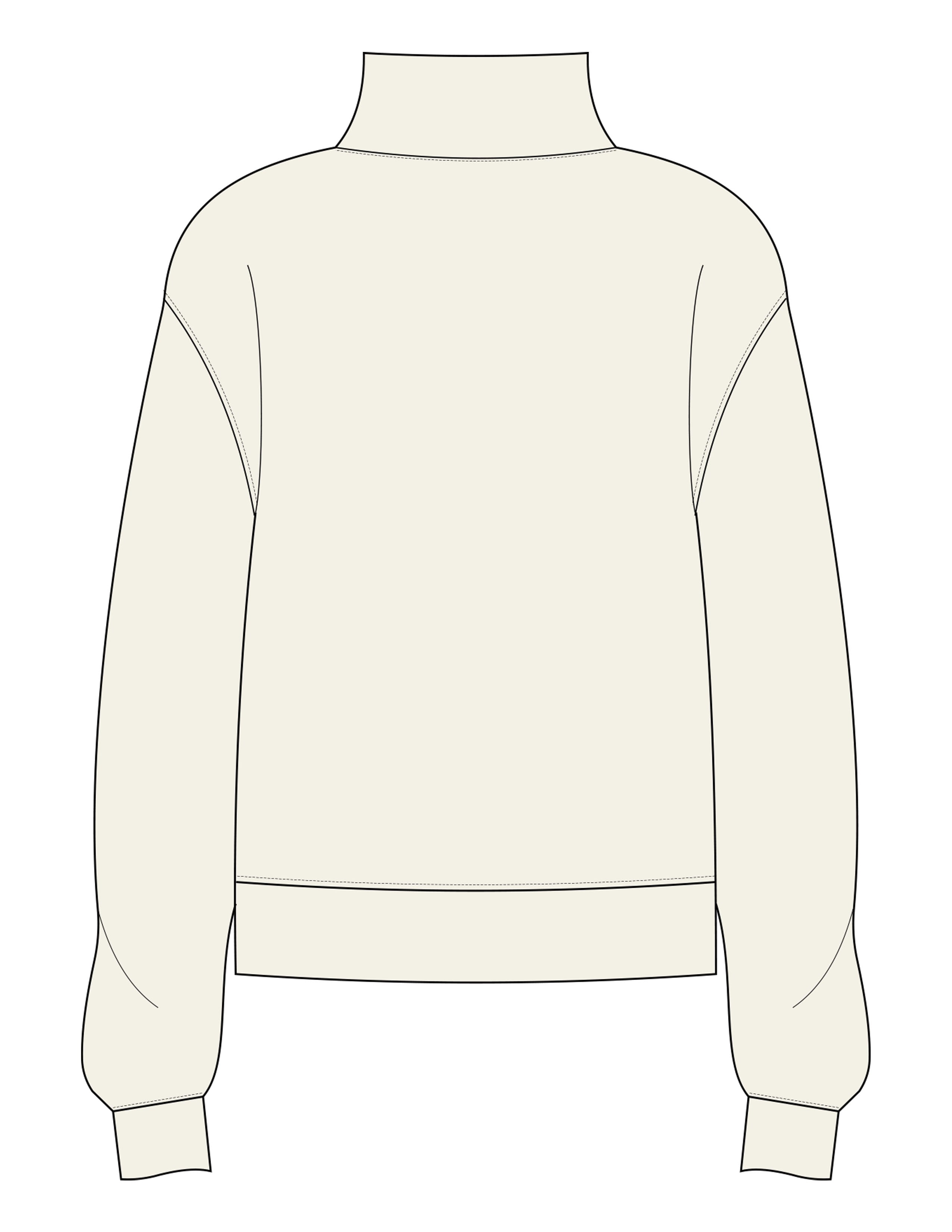 The Womens 1/4 Zip - Off White - Pose Pilates - Left Chest - Embroidered - Green