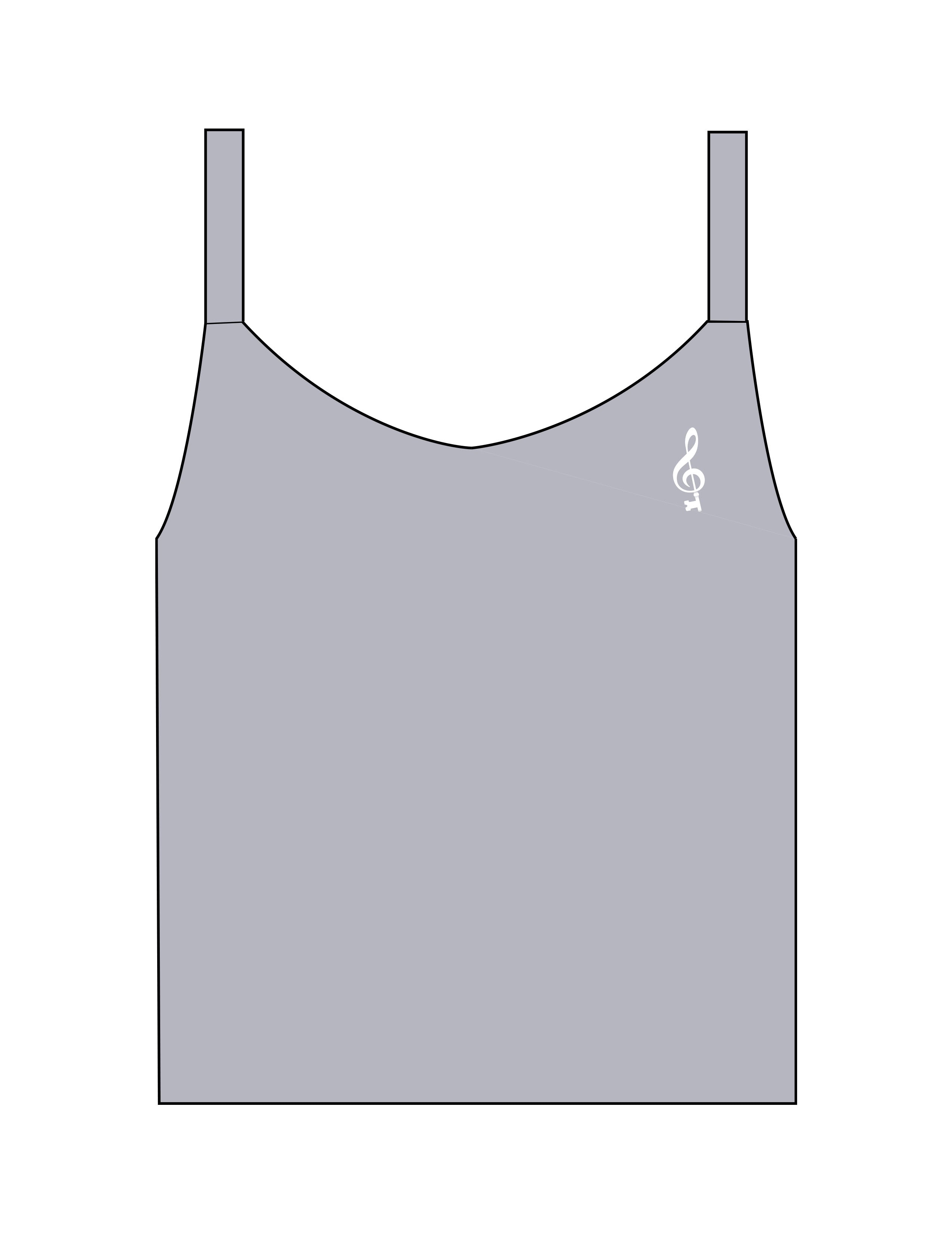 The Micro Rib Strappy Crop Tank - Heather - Soul Yoga - Left Chest - Printed - White