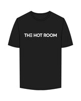 The Mens Tee - Black - The Hot Room - Center Chest - Printed - White