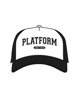 The Foam Trucker - White / Black - Platform - Platform - Center Crown - Liberty Station - Printed - Black