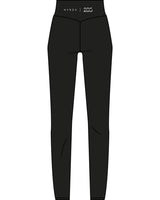 The Basic Legging - Black  - Studio 205 - Back Waist - Printed - White